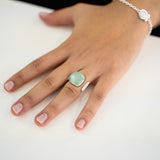 Bague La Pompadour Calcédoine