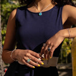 Collier La Pompadour Calcédoine