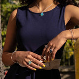 Collier La Pompadour Calcédoine