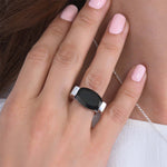 Bague Joséphine Quartz Noir