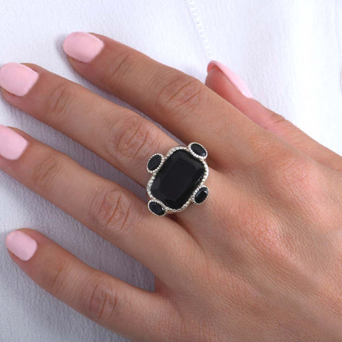 Frida Black Onyx Ring