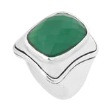 Chevalière Frida en Onyx Vert