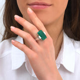 Bague Neela Onyx Vert