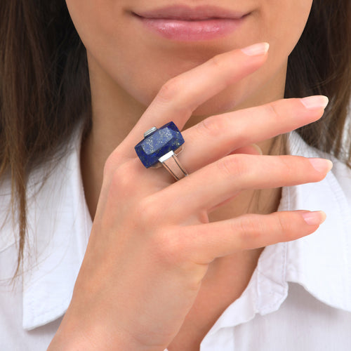 Neela Lapis Lazuli Ring