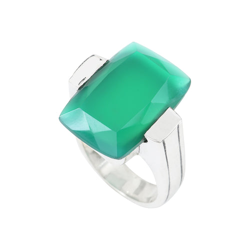 Neela Green Onyx Ring