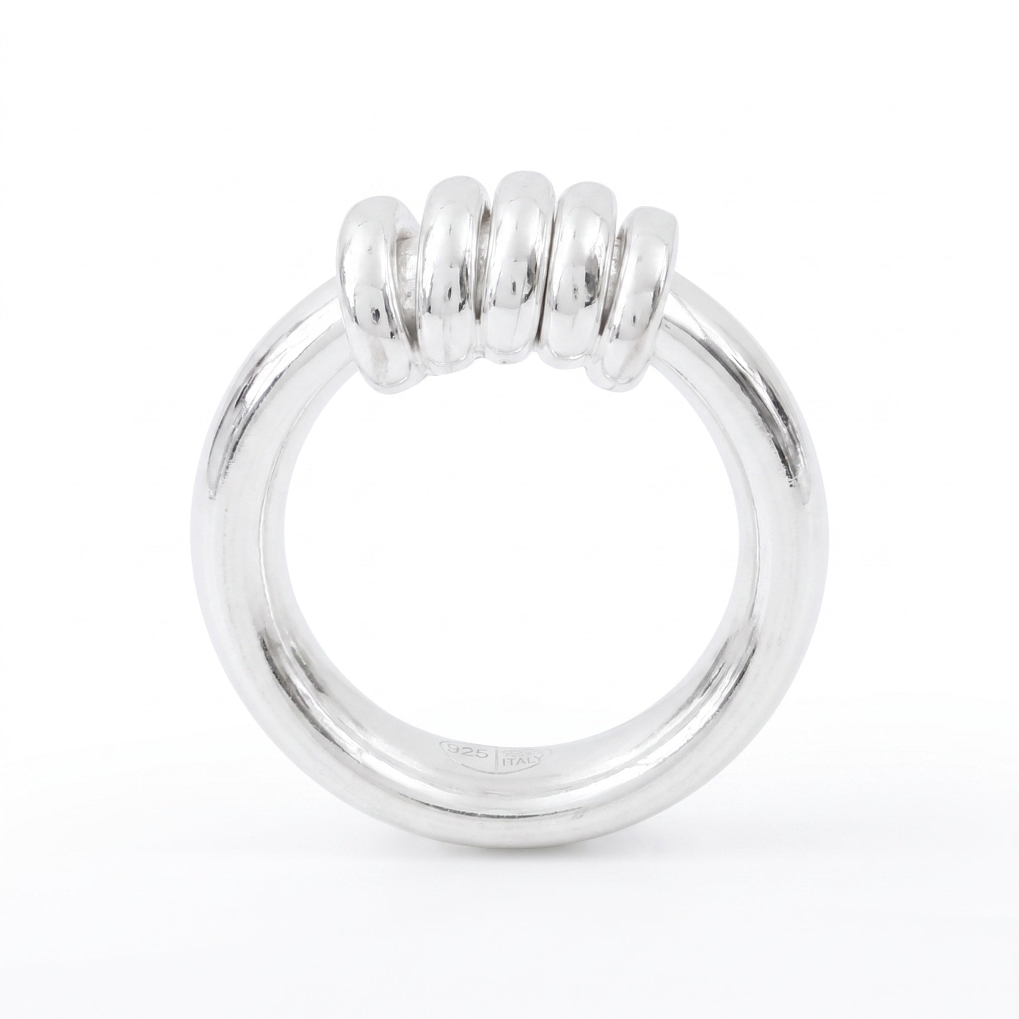 Bague Sabbia & Lucido Argent