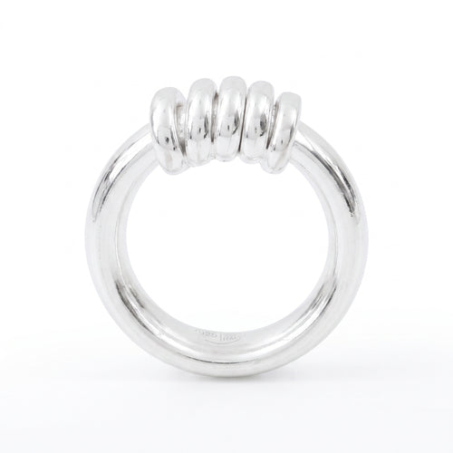 Bague Sabbia & Lucido Argent