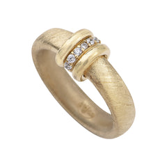 Sabbia &amp; Lucido Gold Ring