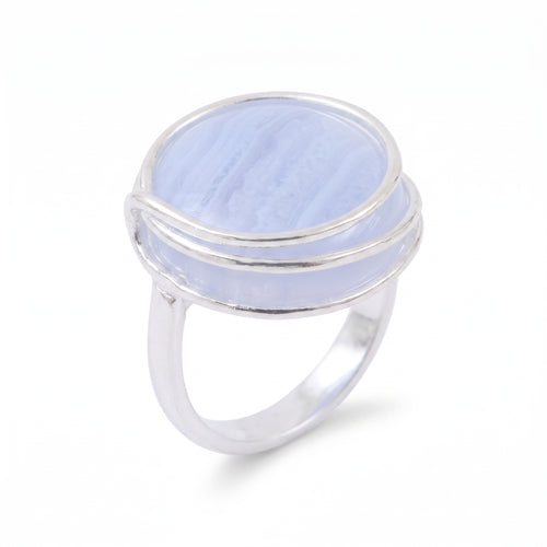 Chalcedony Swirl Ring