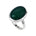 Bague Cabochon Agate Verte Grace