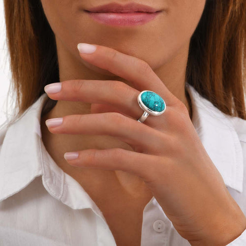 Bague Cabochon Turquoise Grace