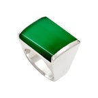 Bague Chevalière Onyx Vert