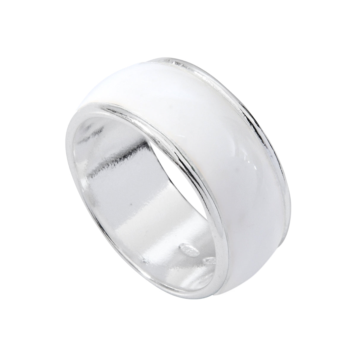 Bague Email Blanc Grace