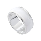 Bague Email Blanc Grace