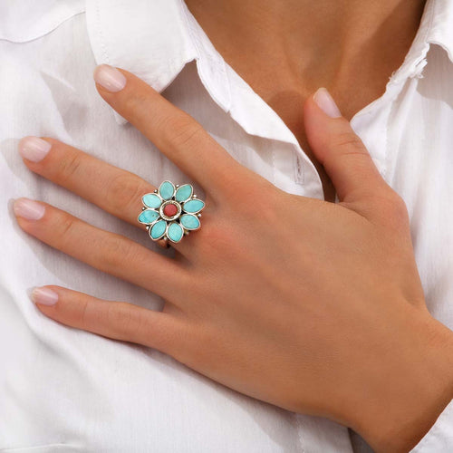 Zuni Flower Ring