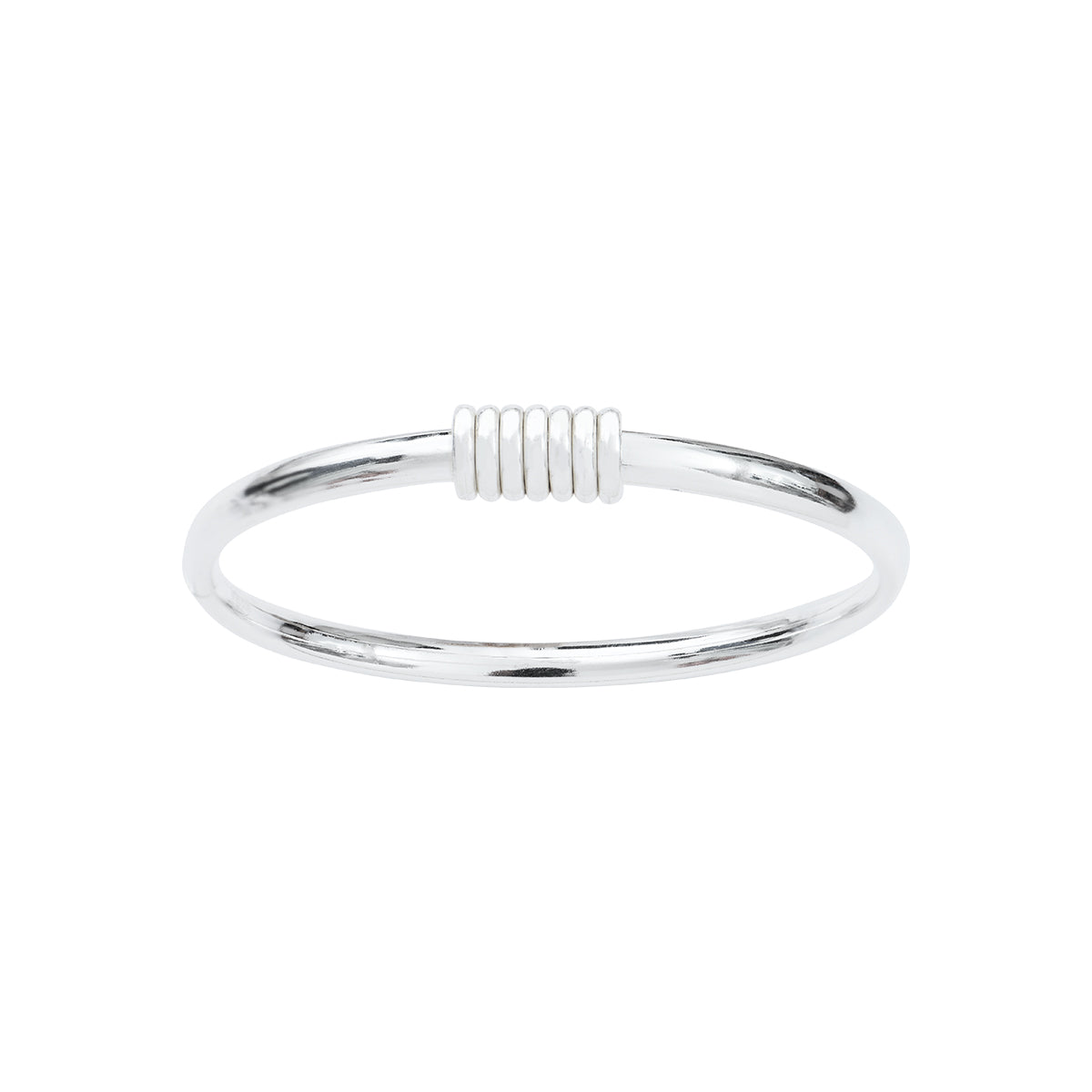 Bracelet Jonc Sabbia & Lucido Argent Rhodié