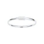 Bracelet Jonc Sabbia & Lucido Argent Rhodié