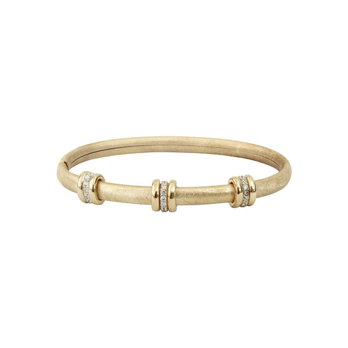 Sabbia &amp; Lucido Gold Bangle Bracelet