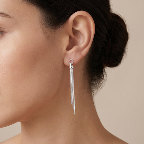 Boucles d'Oreilles Multi-Chaînes Serpent