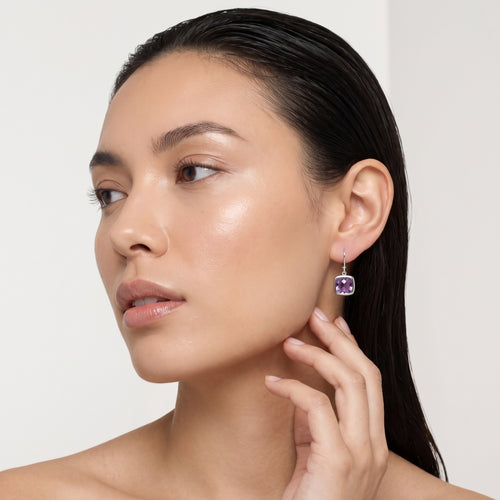 Sissi Amethyst earrings