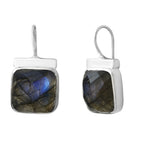 Boucles d'oreilles La Pompadour Labradorite