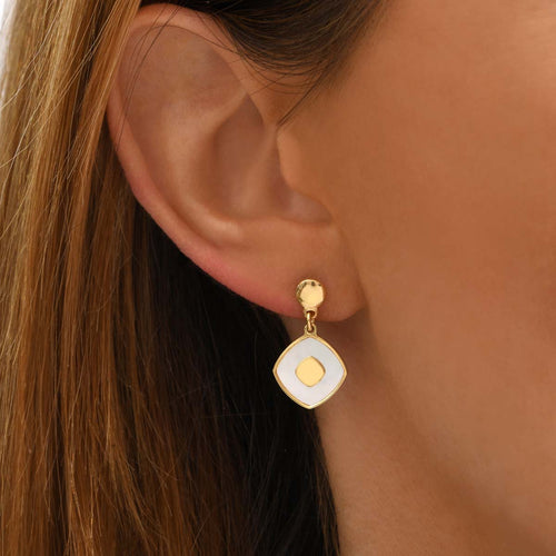 Athena Silver Gold Earrings