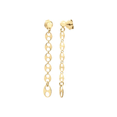 Boucles D'Oreilles Moka Dorées