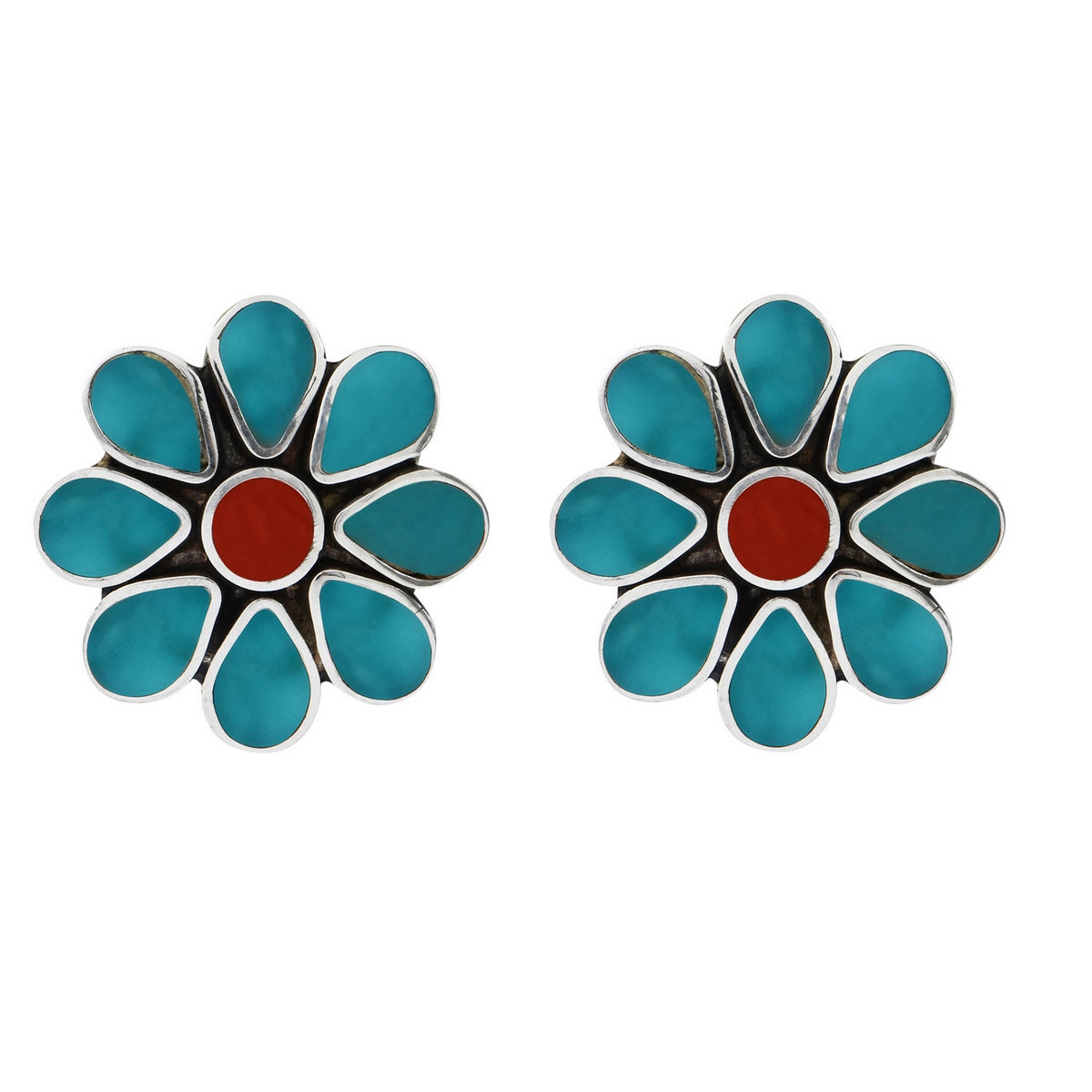 Boucles d'oreilles Zuni Flower