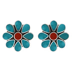 Boucles d'oreilles Zuni Flower