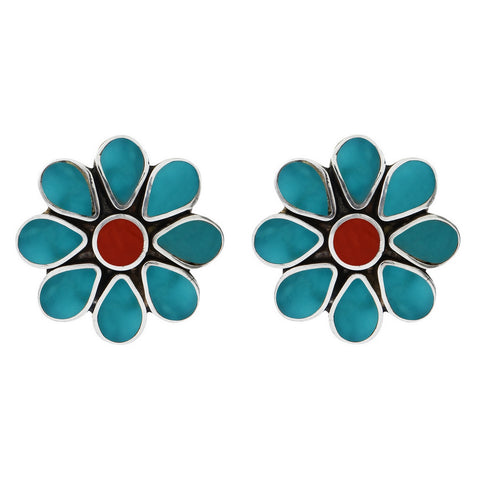 Zuni Flower Earrings