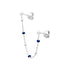 1/2 Boucles d'oreilles Aurora bleu