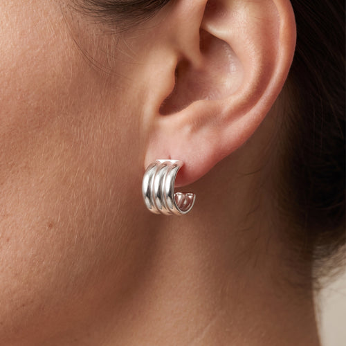 Zephyra silver earrings
