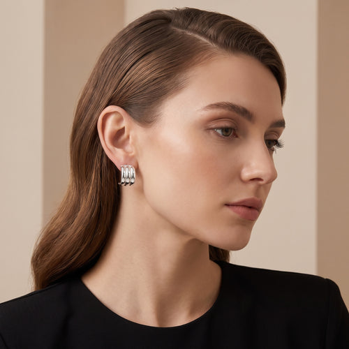 Zephyra silver earrings