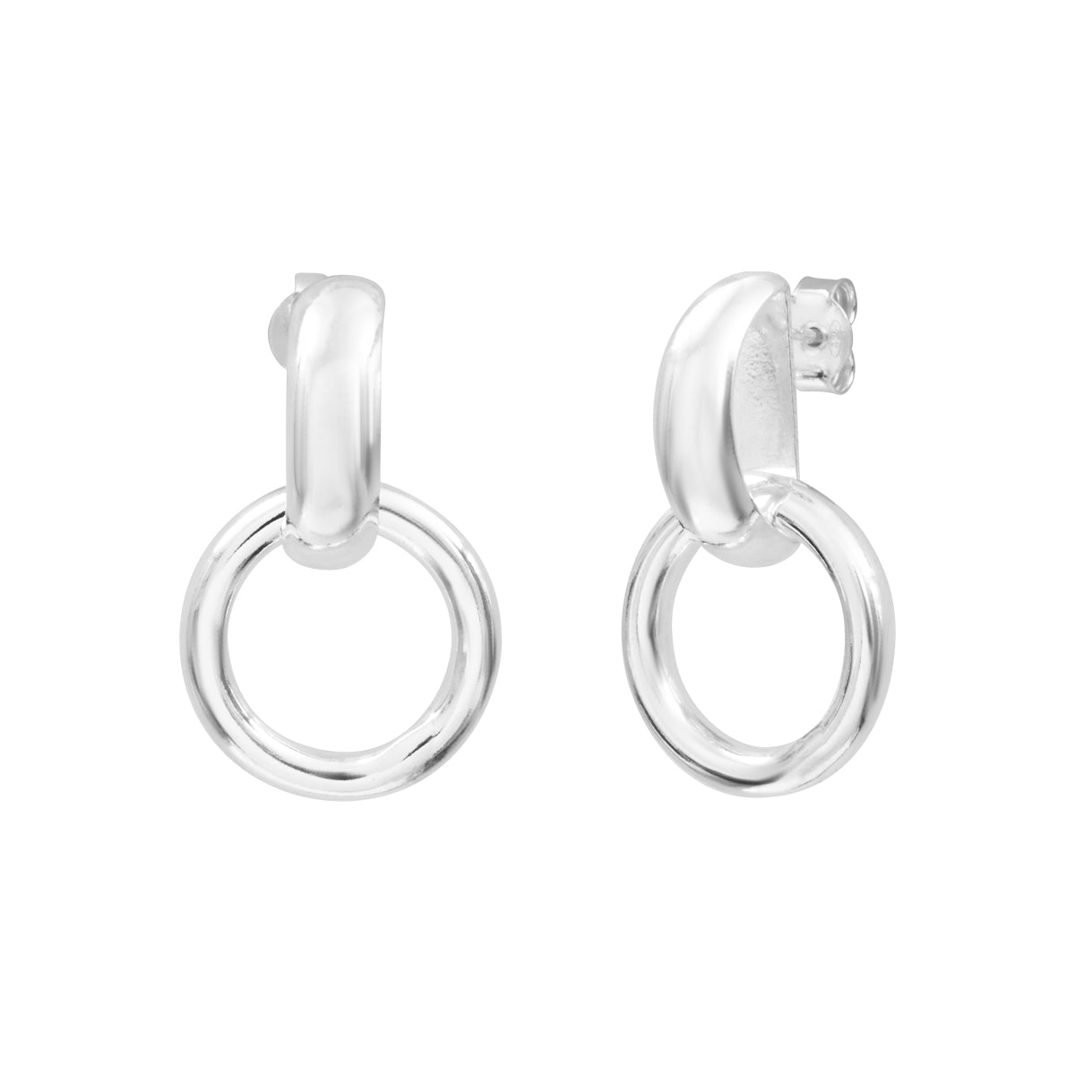Boucles d'oreilles argentées Bellatrix