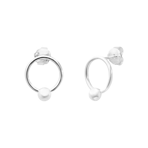 Boucles d'oreilles argentées Deneb