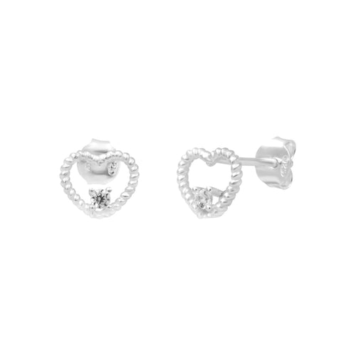 Boucles d'oreilles argentées Nova