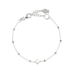 BRACELET CROSS BLANC