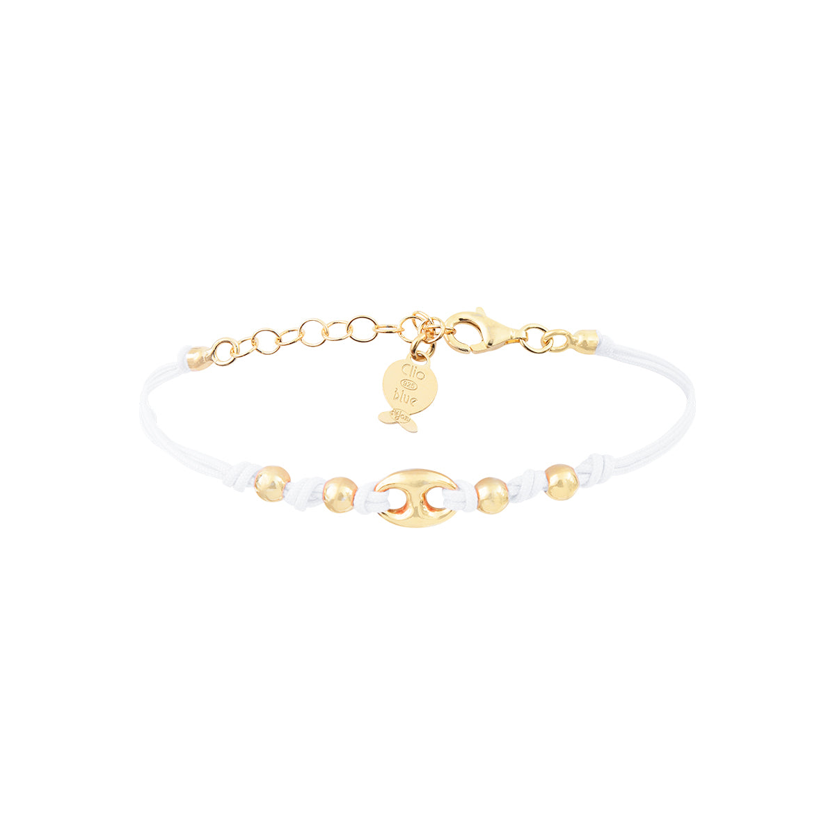 Bracelet Lien Grain de Café Doré