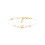 Bracelet Lien Grain de Café Doré
