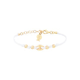 Bracelet Lien Grain de Café Doré