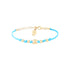 Bracelet Lien Grain de Café Doré