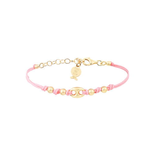 Bracelet Lien Grain de Café Doré