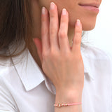 Bracelet Lien Grain de Café Doré