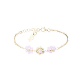 Bracelet Lilia Trois Fleurs Doré