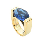 Bague Joséphine Dorée Bleu Montana