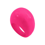 Lara ring in pink Lucite
