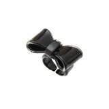 Bague Maia taille ajustable en acétate noir