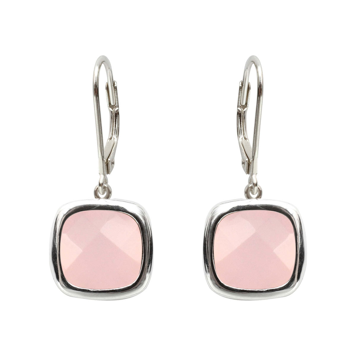 Boucles d'oreilles Sissi Rose Quartz