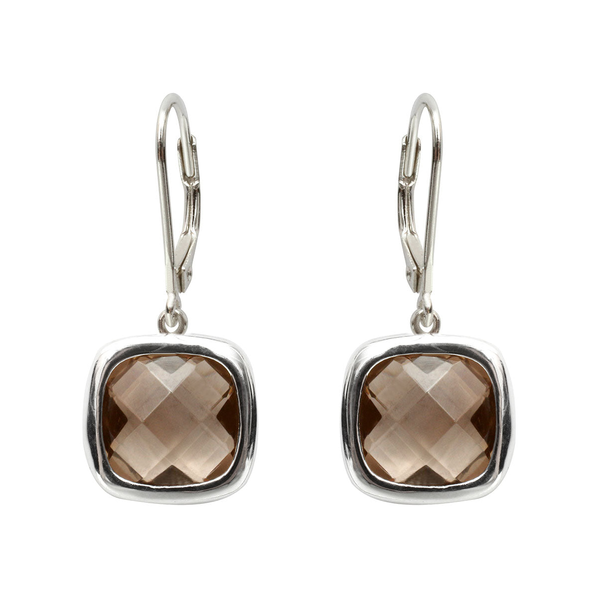 Boucles d'oreilles Sissi Smoky Quartz