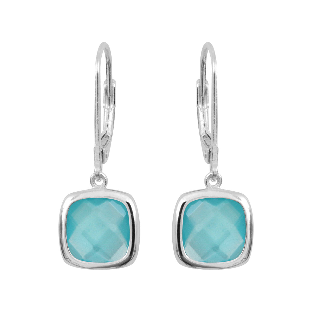 Boucles d'oreilles Sissi Bleu Pacifique